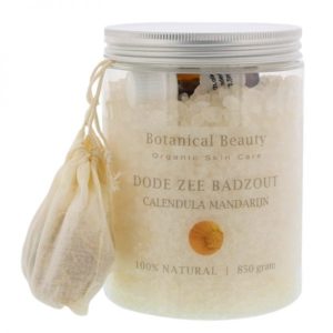 Pedicuresalon Janice - Natuurlijke huidverzorging - Botanical Beauty - Calendula Mandarijn Dode Zee Badzout 850 gram