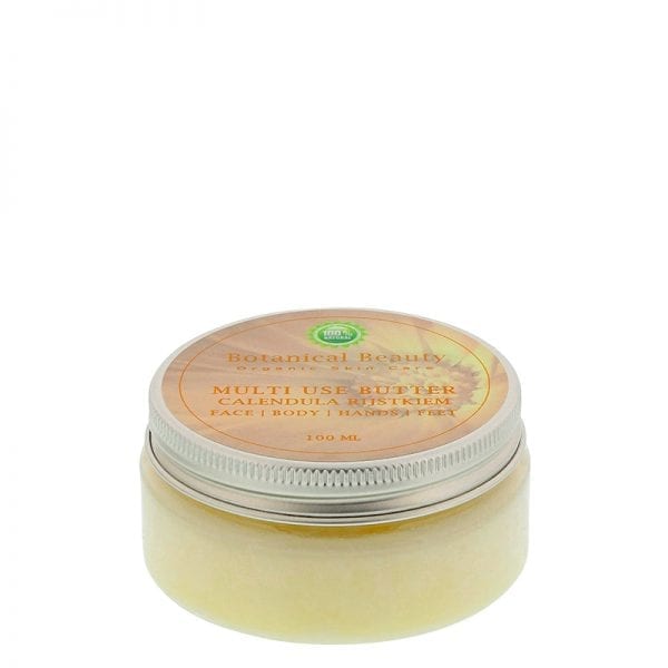 Pedicuresalon Janice - Natuurlijke huidverzorging - Botanical Beauty - Calendula Rijstkiem Multi Use Butter 100 ml
