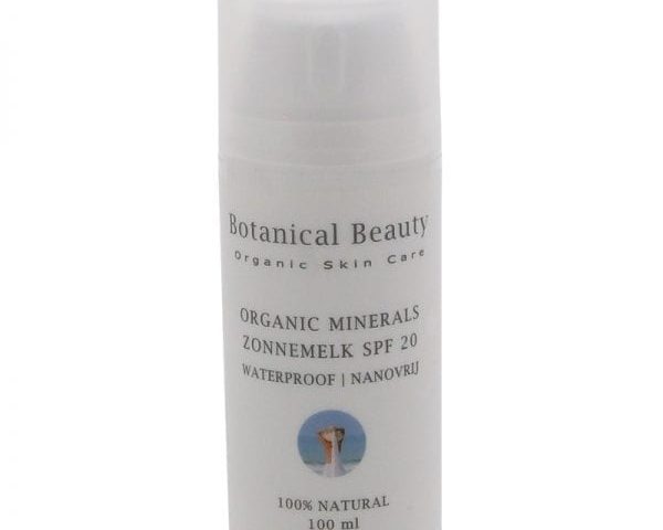 Pedicuresalon Janice - Natuurlijke huidverzorging - Botanical Beauty - Organic Minerals Zonnemelk 100 ml
