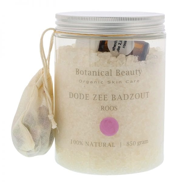 Pedicuresalon Janice - Natuurlijke huidverzorging - Botanical Beauty - Roos Dode Zee Badzout 850 gram