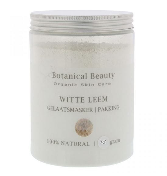 Pedicuresalon Janice - Natuurlijke huidverzorging - Botanical Beauty - Witte Leem 450 gram